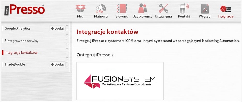 integracja fusionsystem